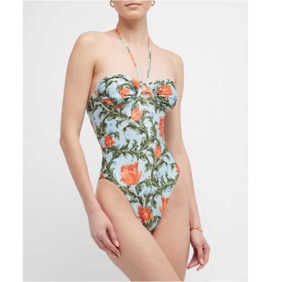 Agua by Agua Bendita Sandalo One Piece Swimsuit Sz L New With Tags - Picture 3 of 16